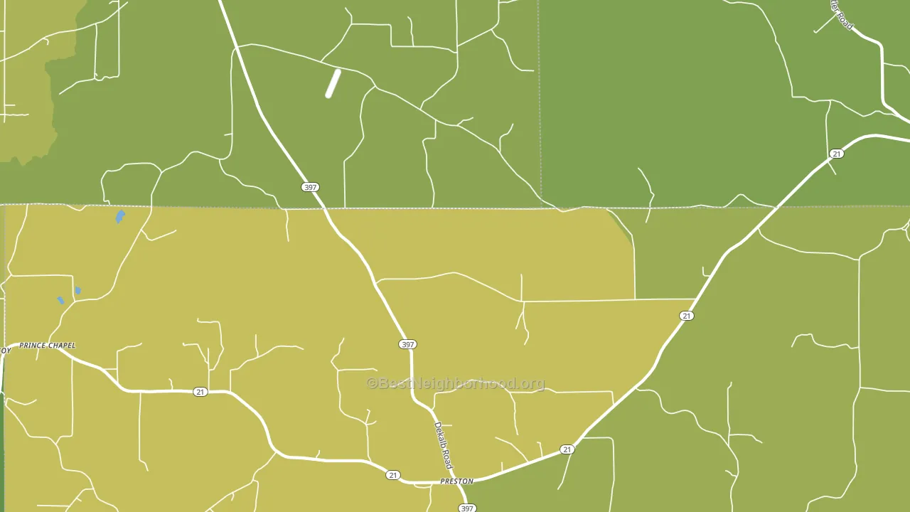 Gholson, MS block-group voter-turnout map