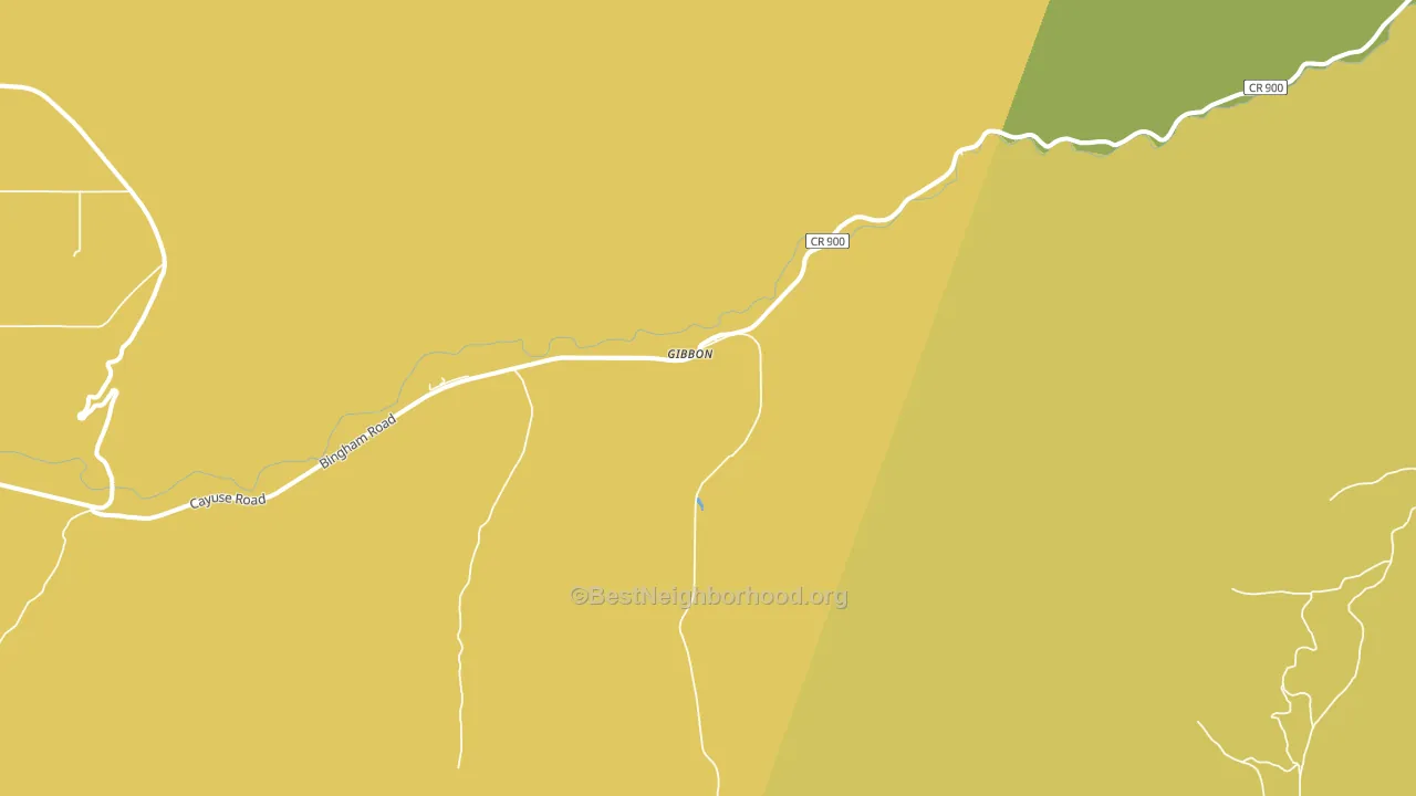 Gibbon, OR block-group voter-turnout map