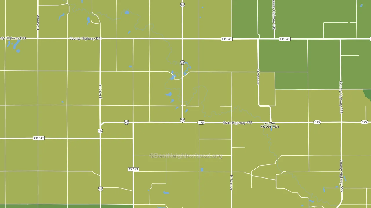Gifford, IA block-group voter-turnout map