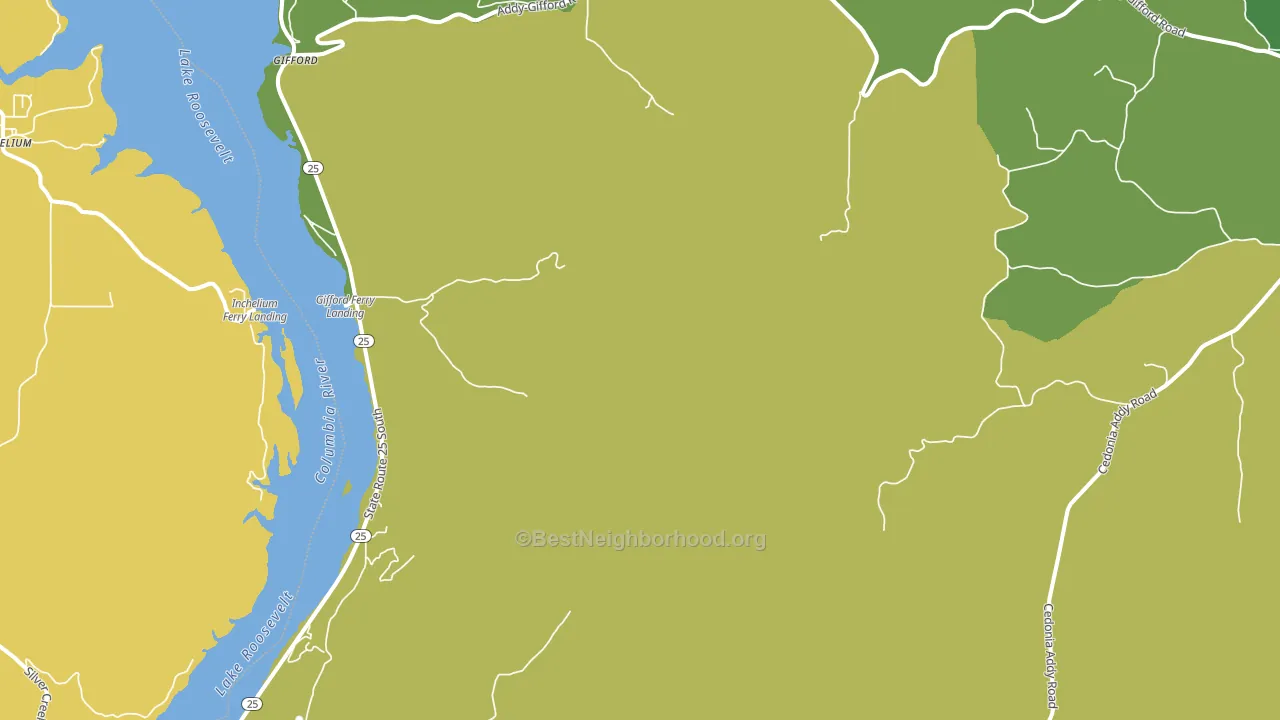 Gifford, WA block-group voter-turnout map