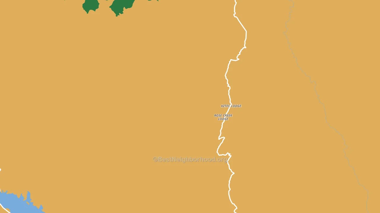 Gila County, AZ block-group voter-turnout map
