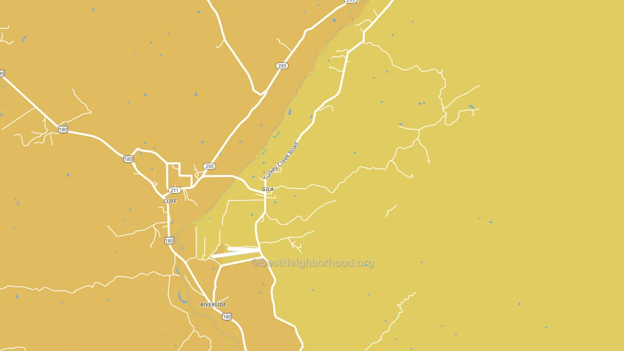 Gila, NM block-group voter-turnout map