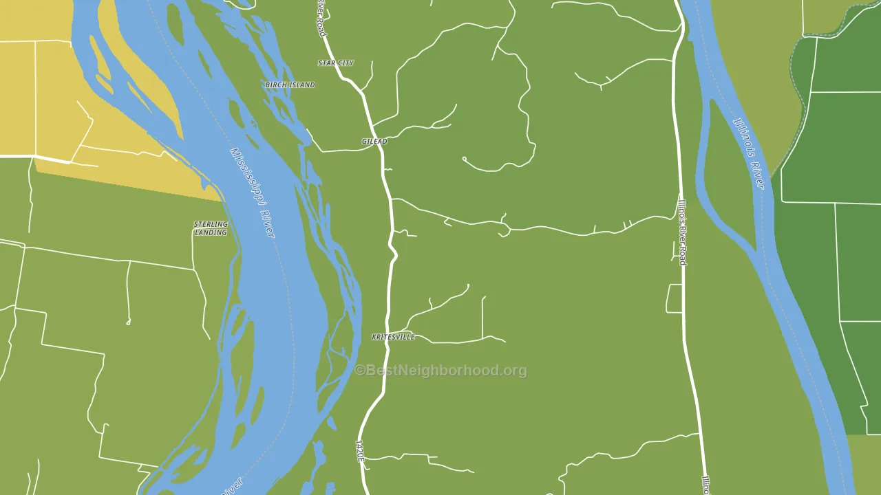 Gilead, IL block-group voter-turnout map