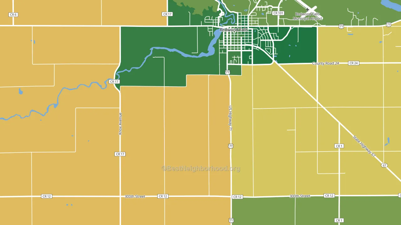 Gilfillan, MN block-group voter-turnout map
