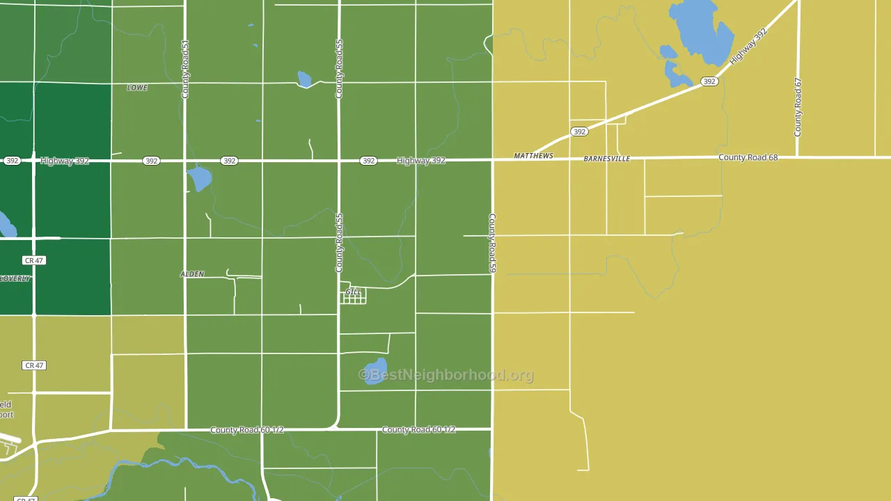 Gill, CO block-group voter-turnout map