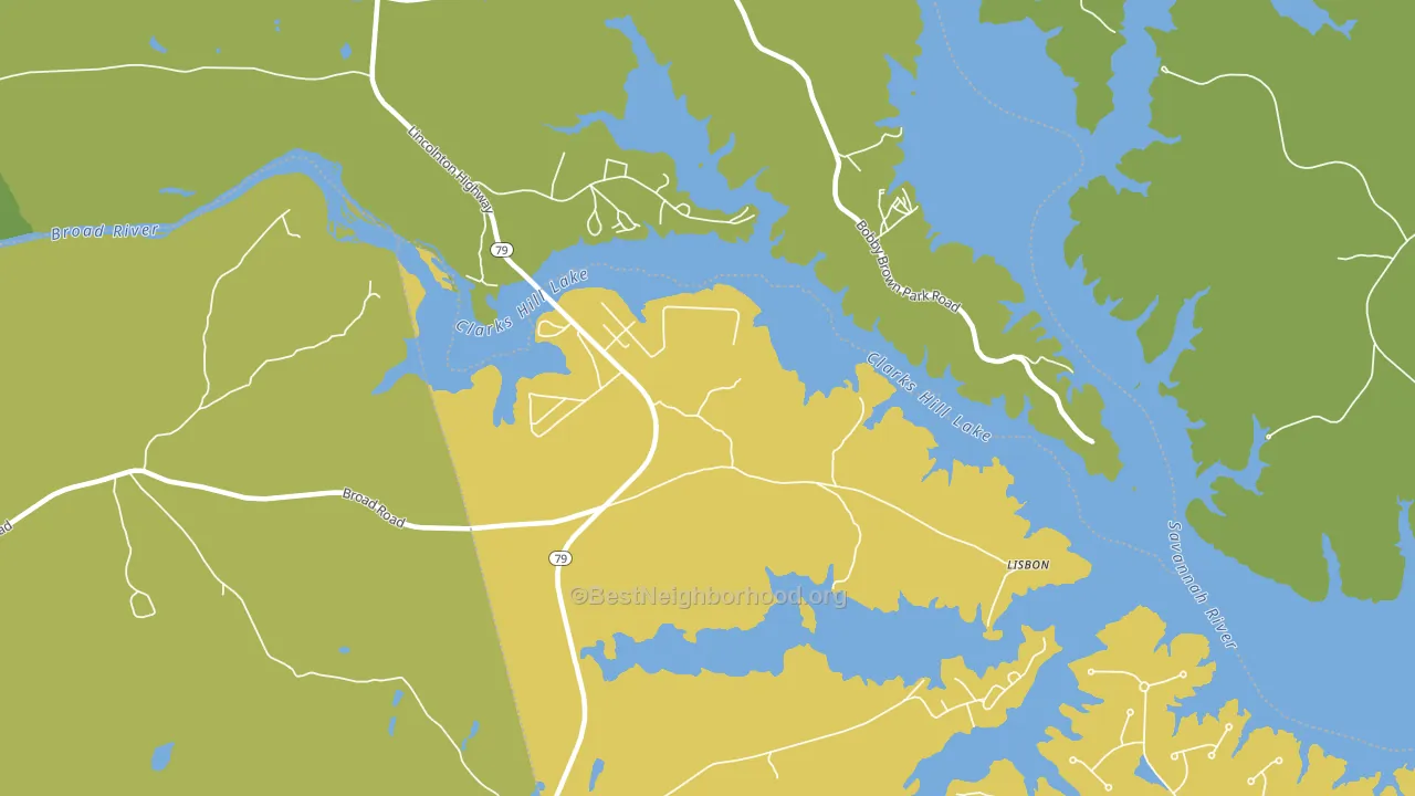 Gill, GA block-group voter-turnout map