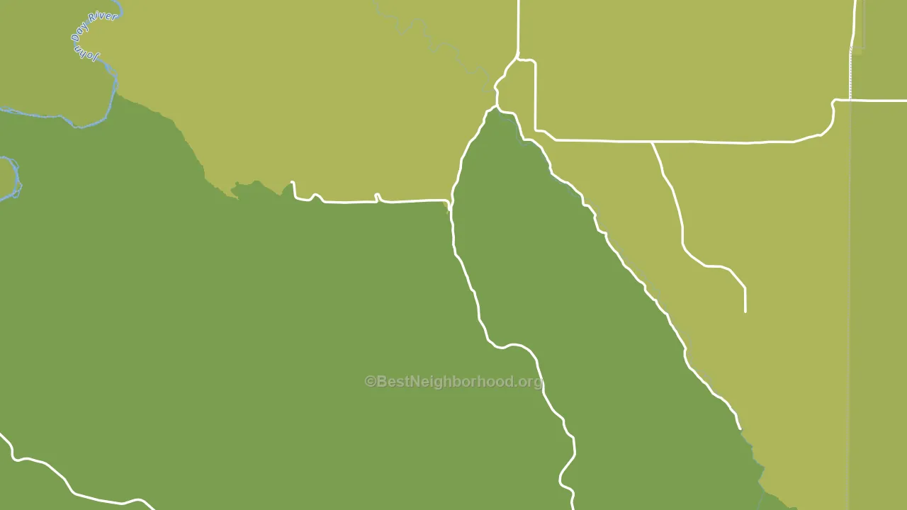 Gilliam County, OR block-group voter-turnout map