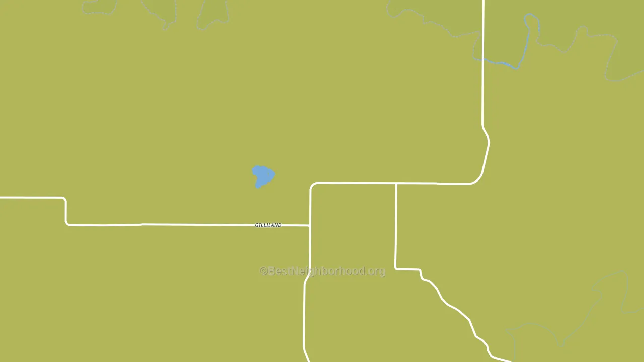 Gilliland, TX block-group voter-turnout map