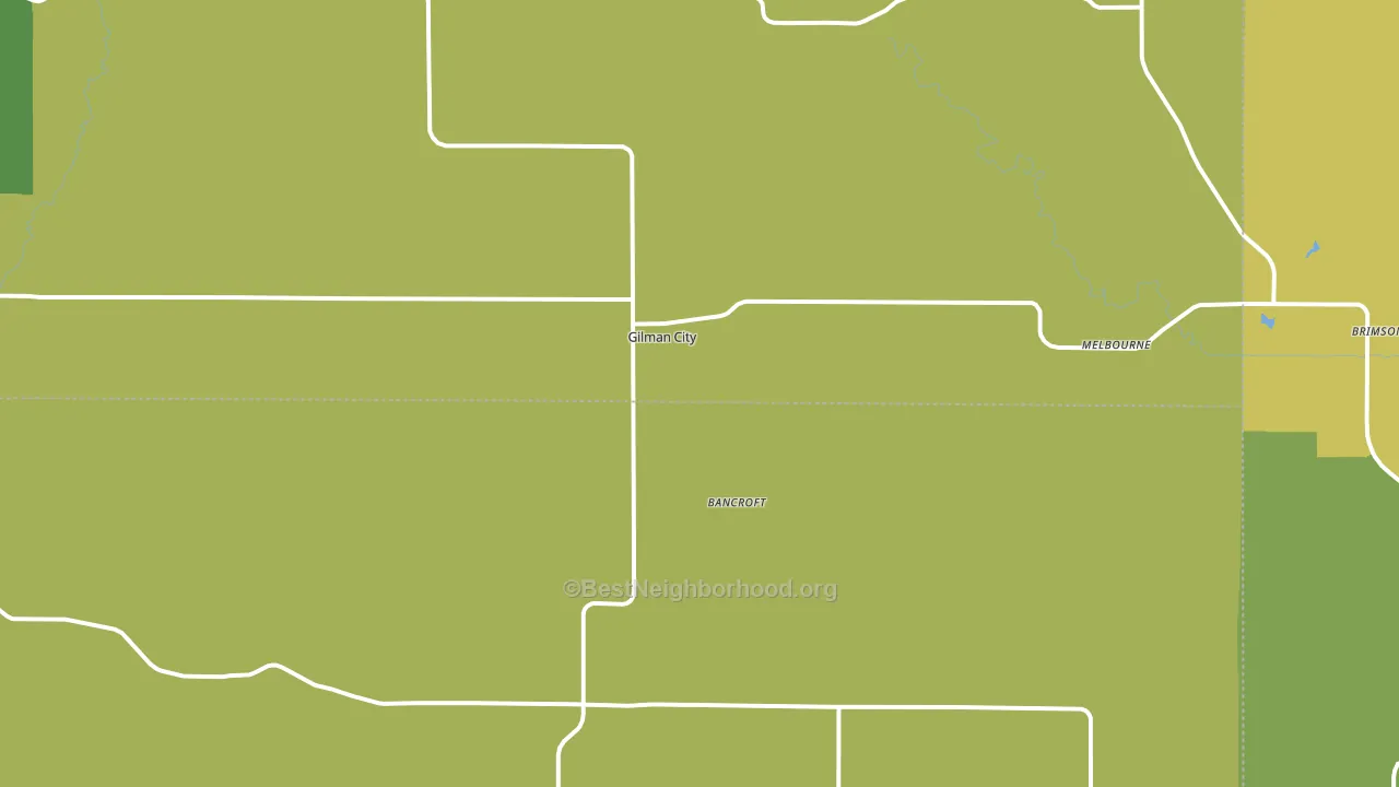 Gilman City, MO block-group voter-turnout map