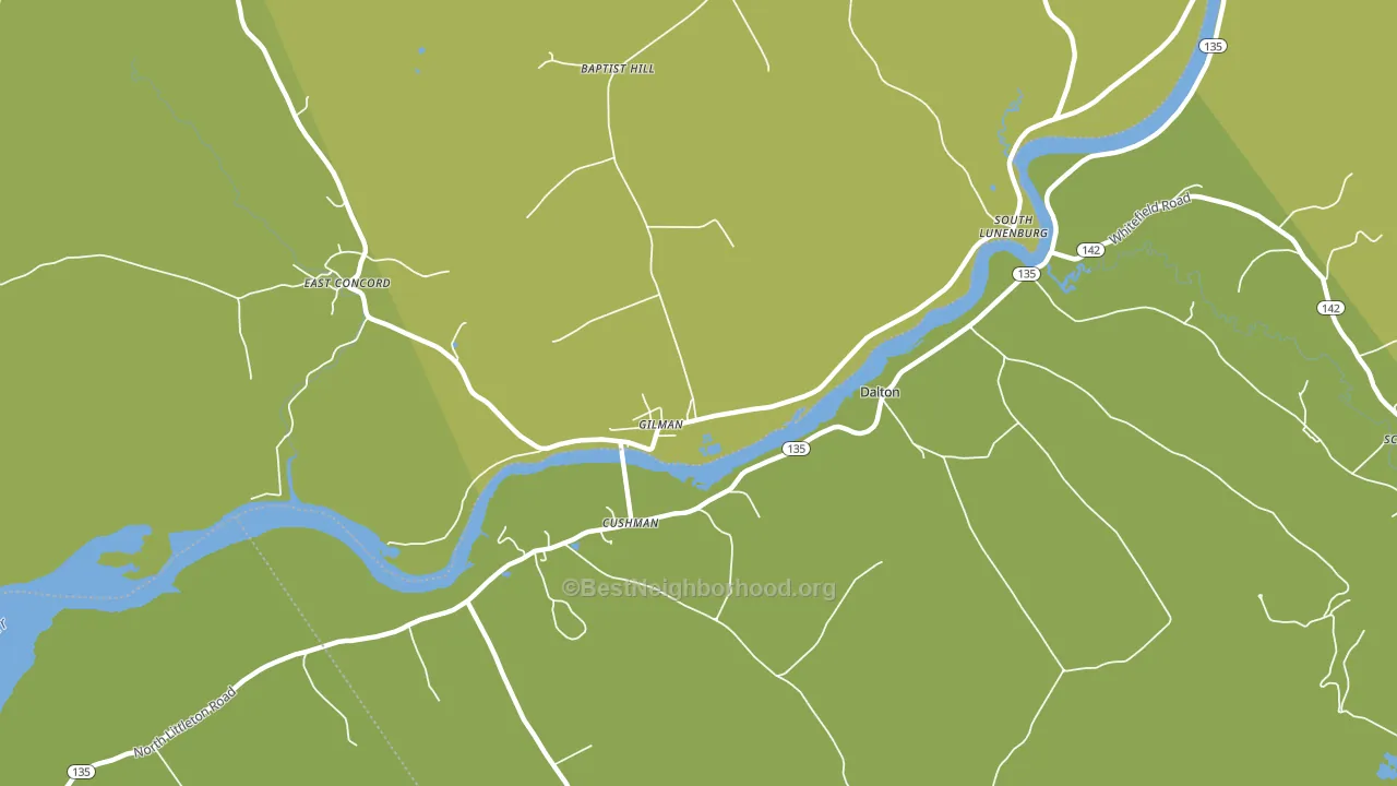 Gilman, VT block-group voter-turnout map