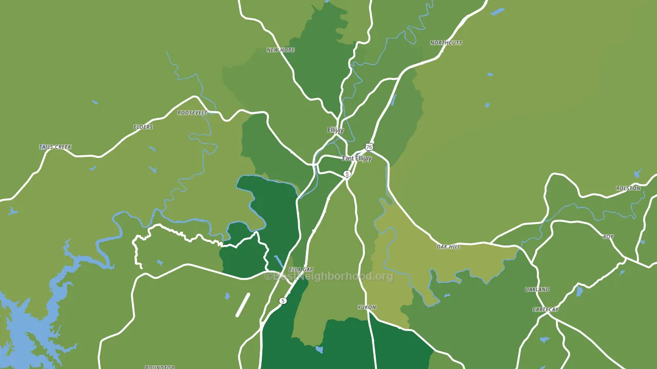Gilmer County, GA block-group voter-turnout map