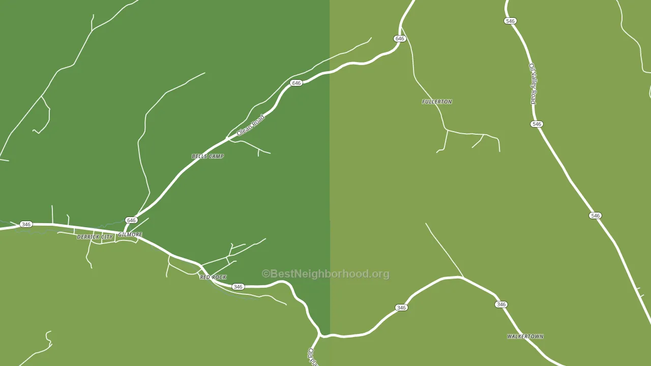 Gilmore, PA block-group voter-turnout map