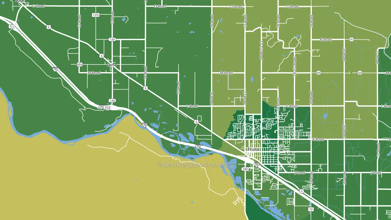 Gilsonite, CO block-group voter-turnout map
