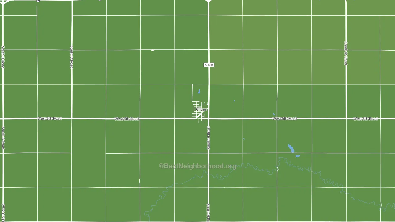 Giltner, NE block-group voter-turnout map