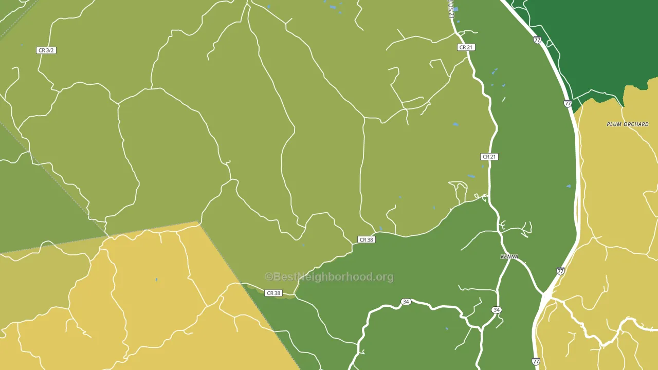 Given, WV block-group voter-turnout map