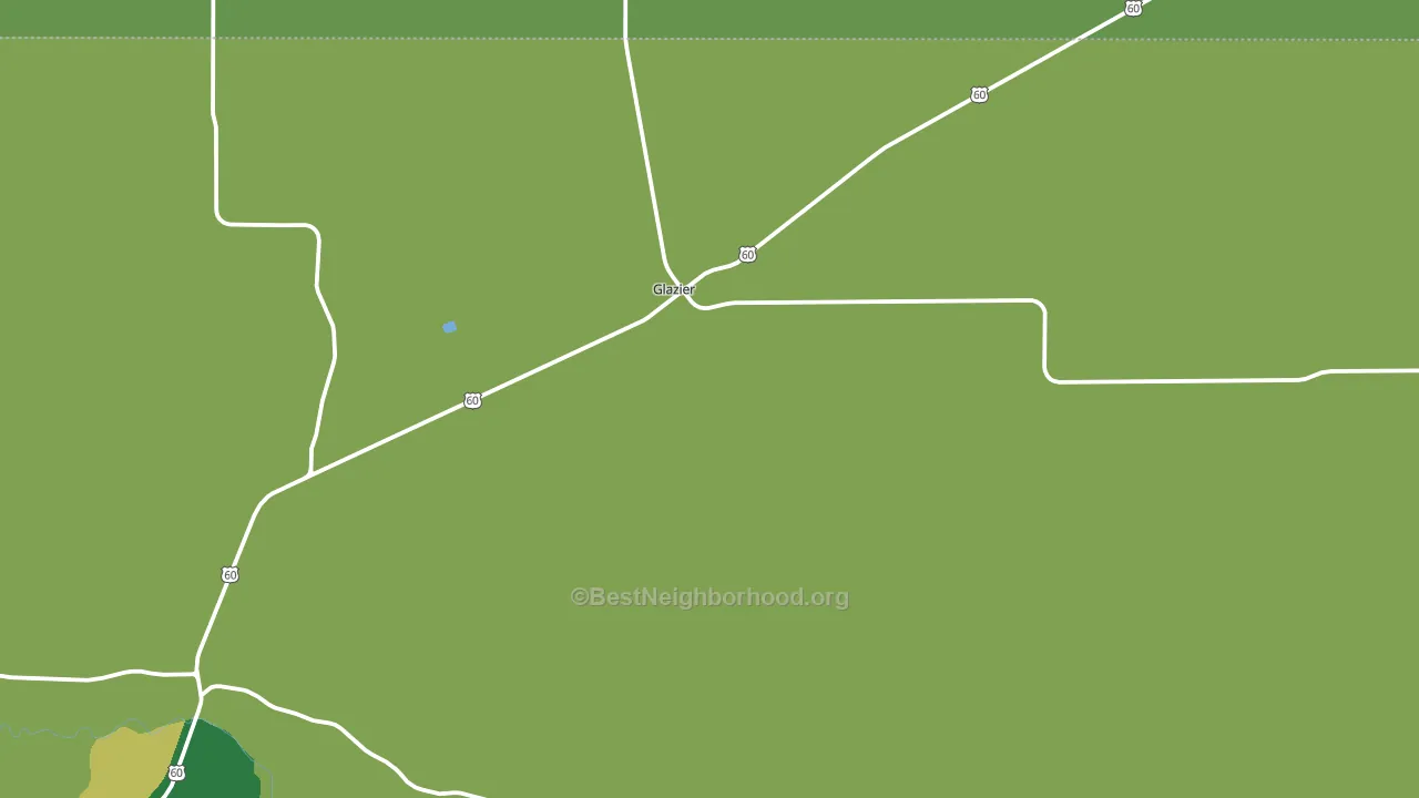 Glazier, TX block-group voter-turnout map