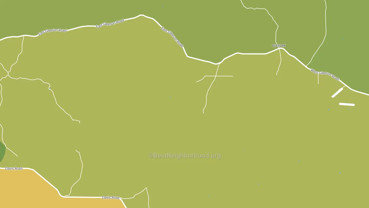Gleeson, AZ block-group voter-turnout map