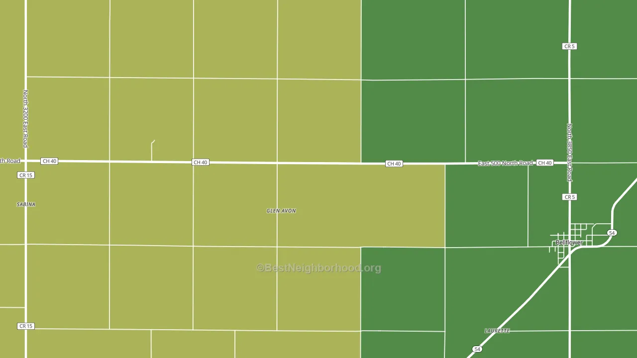 Glen Avon, IL block-group voter-turnout map
