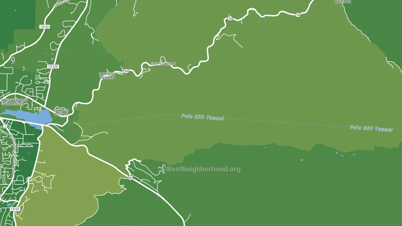 Glen Comfort, CO block-group voter-turnout map