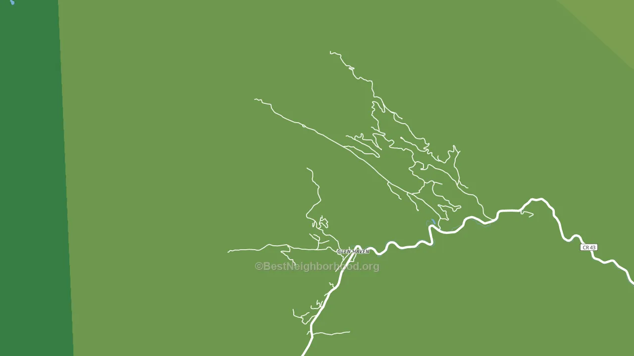 Glen Haven, CO block-group voter-turnout map