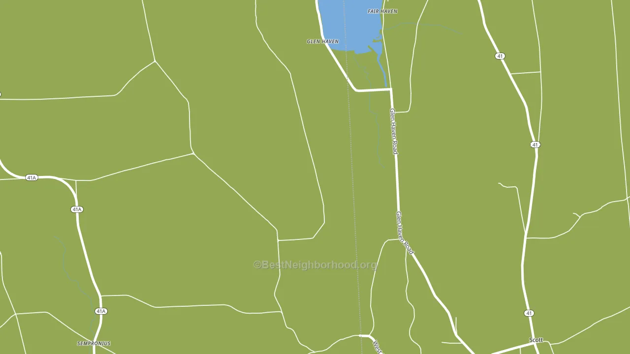 Glen Haven, NY block-group voter-turnout map