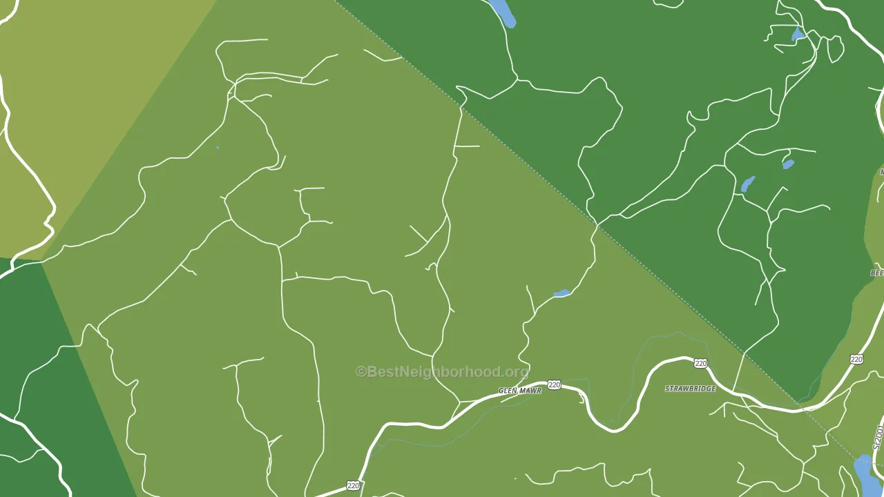 Glen Mawr, PA block-group voter-turnout map