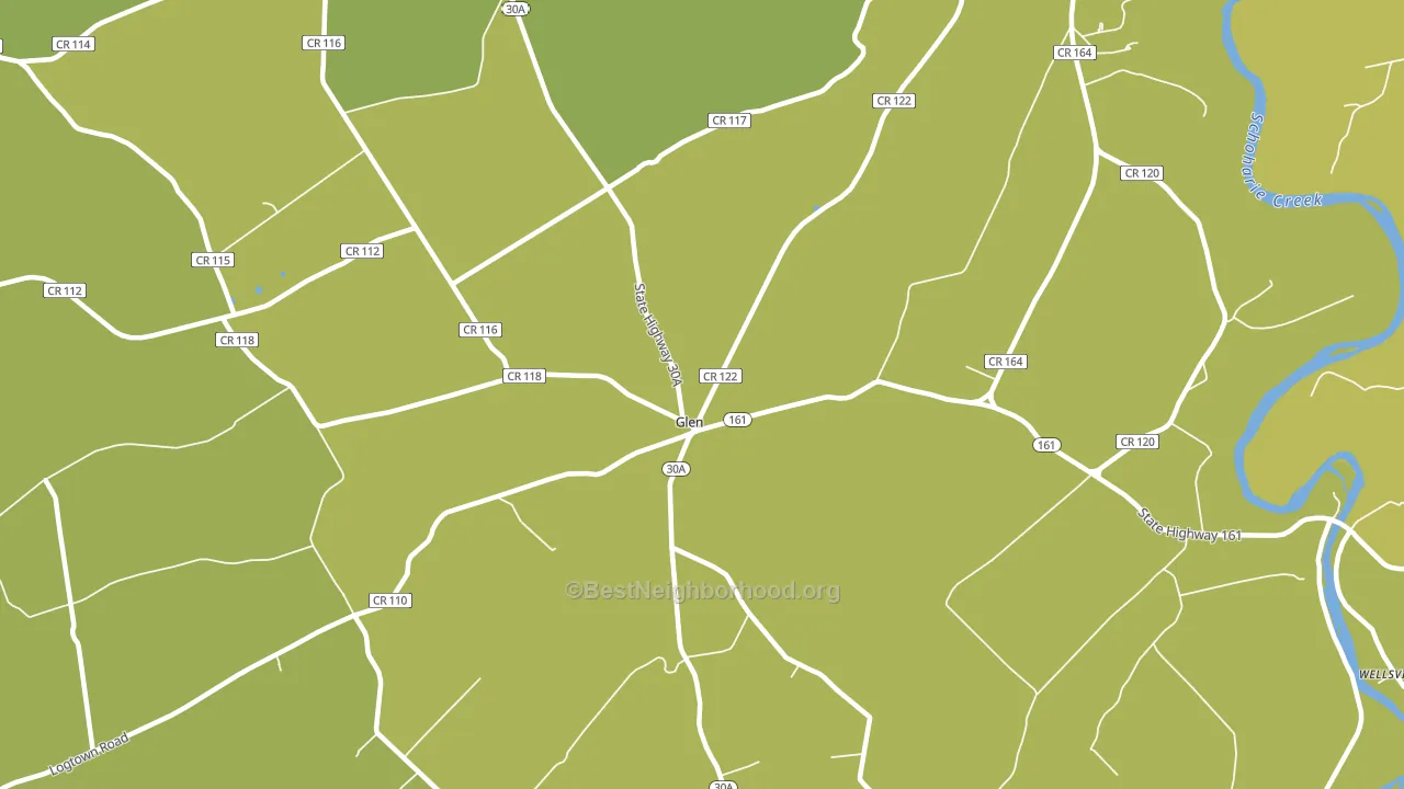 Glen, NY block-group voter-turnout map