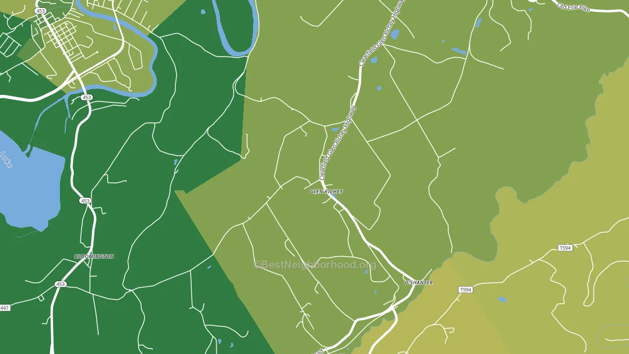 Glen Richey, PA block-group voter-turnout map
