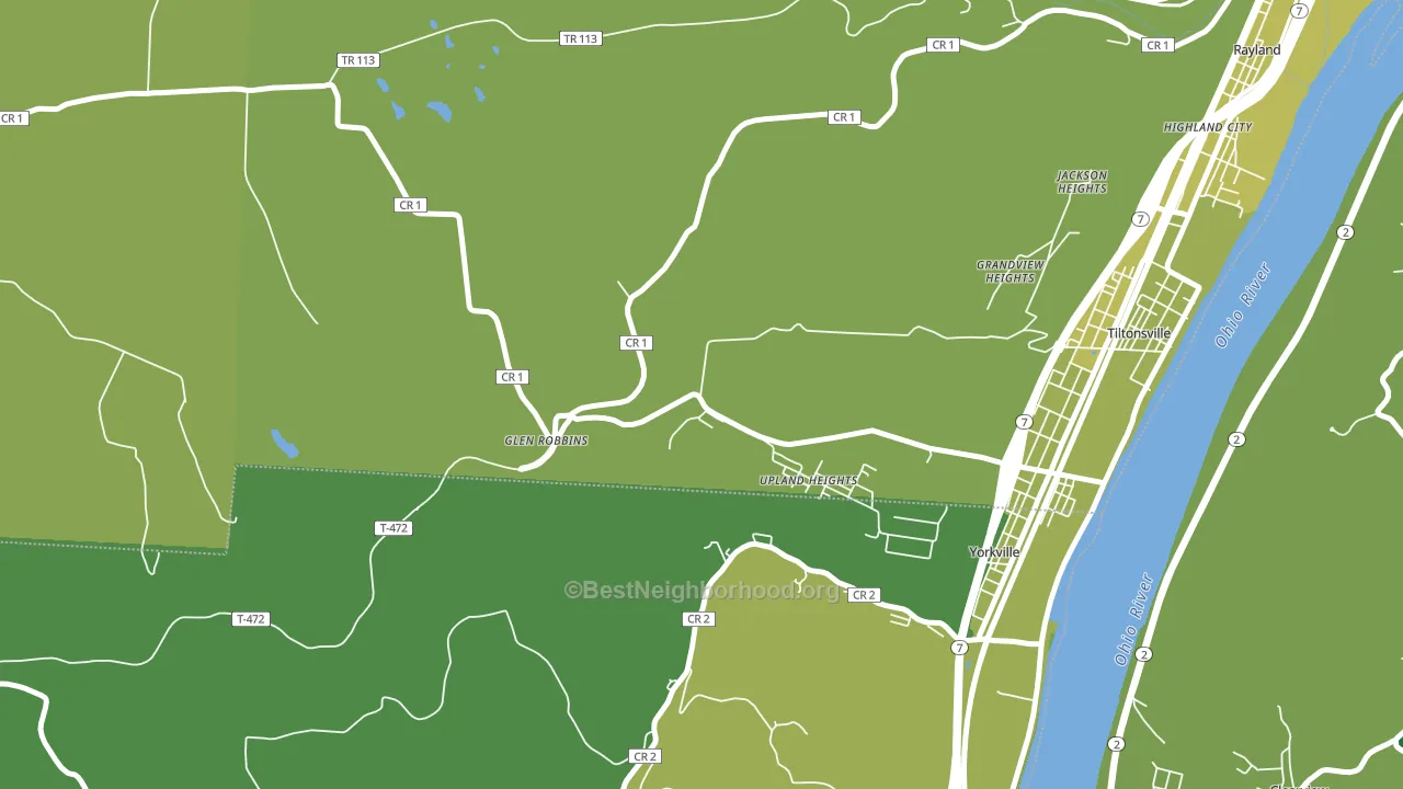 Glen Robbins, OH block-group voter-turnout map