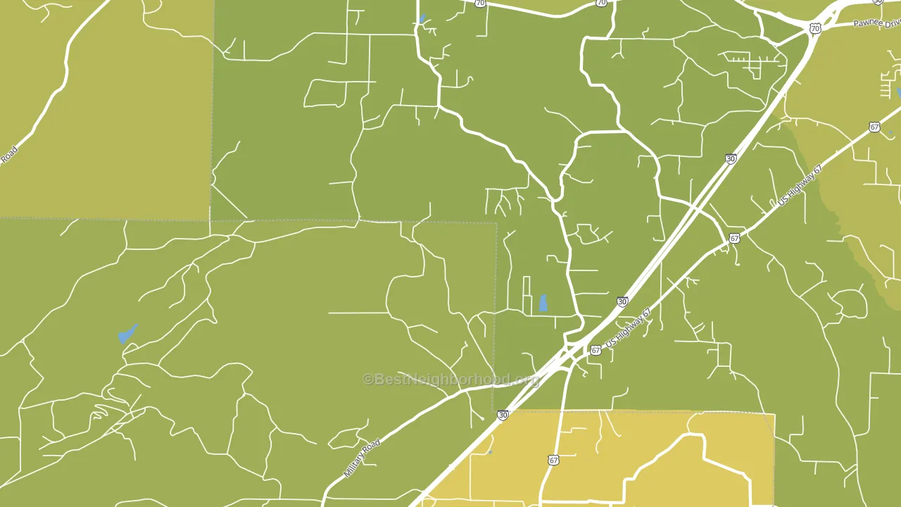 Glen Rose, AR block-group voter-turnout map