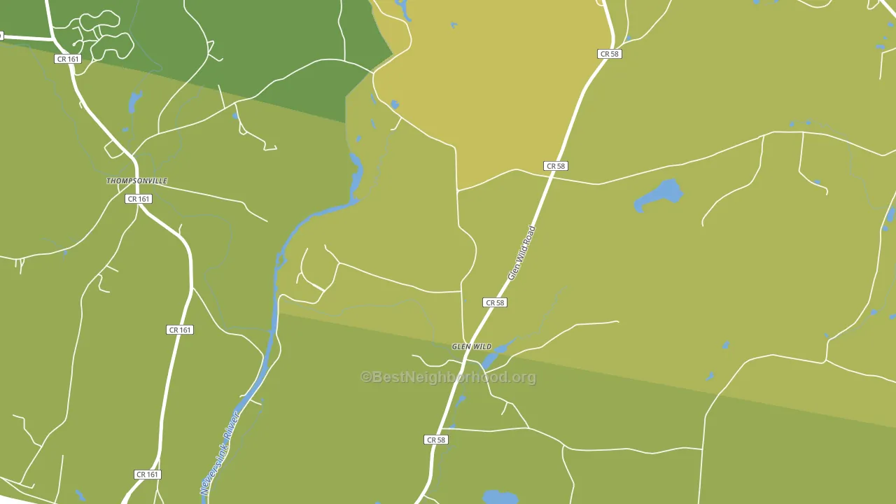 Glen Wild, NY block-group voter-turnout map