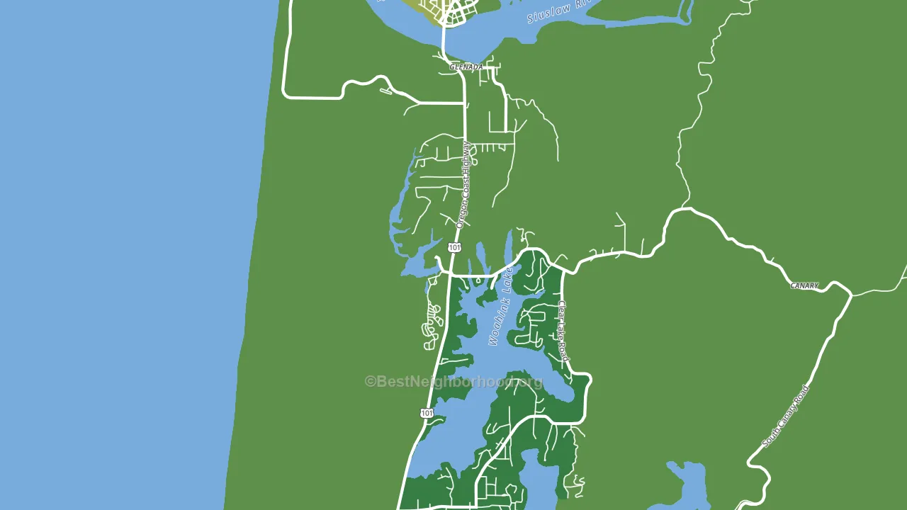 Glenada, OR block-group voter-turnout map