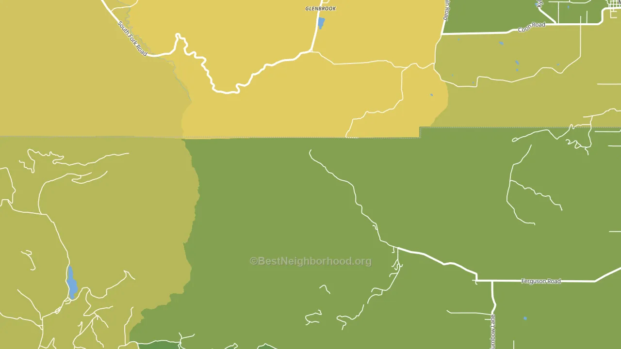 Glenbrook, OR block-group voter-turnout map