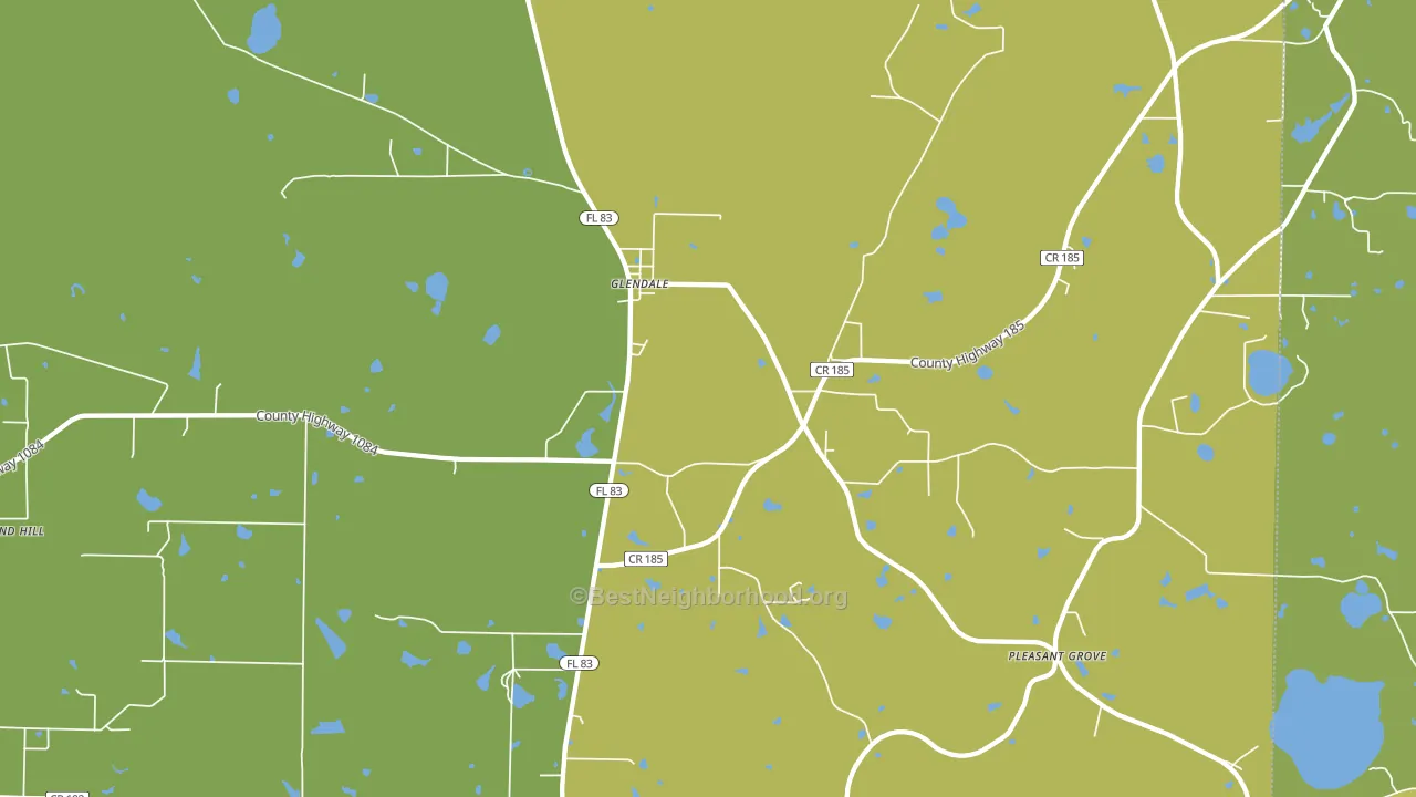 Glendale, FL block-group voter-turnout map