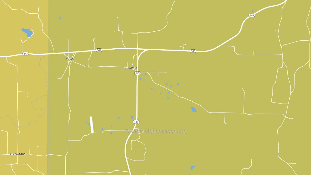 Glendale, IL block-group voter-turnout map