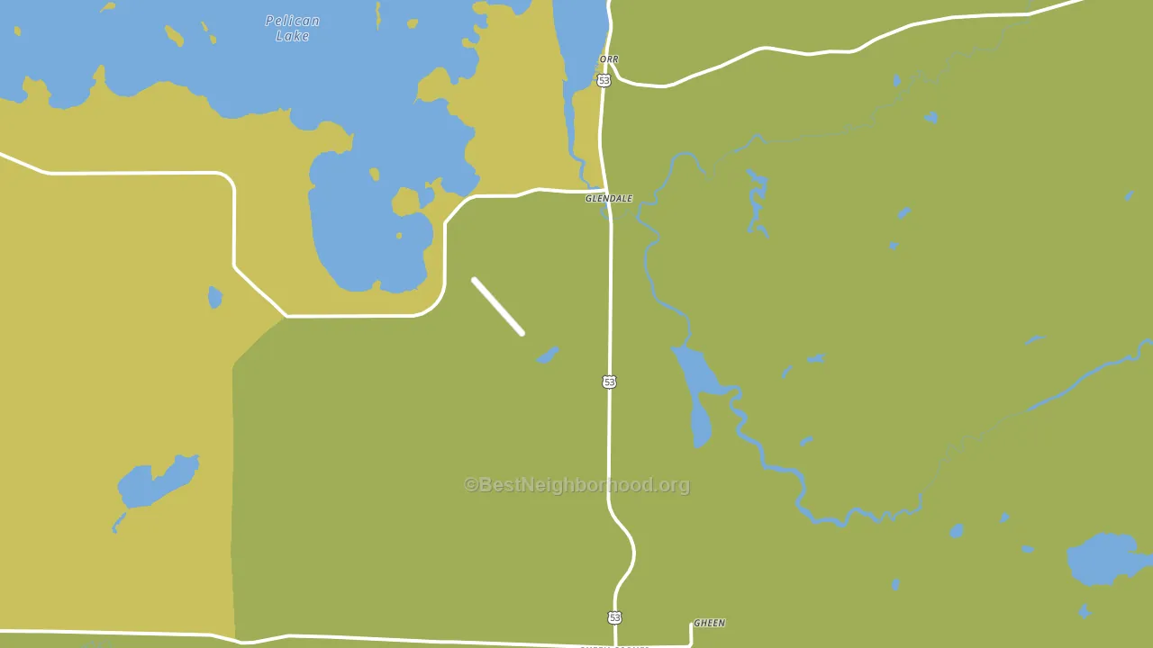 Glendale, MN block-group voter-turnout map