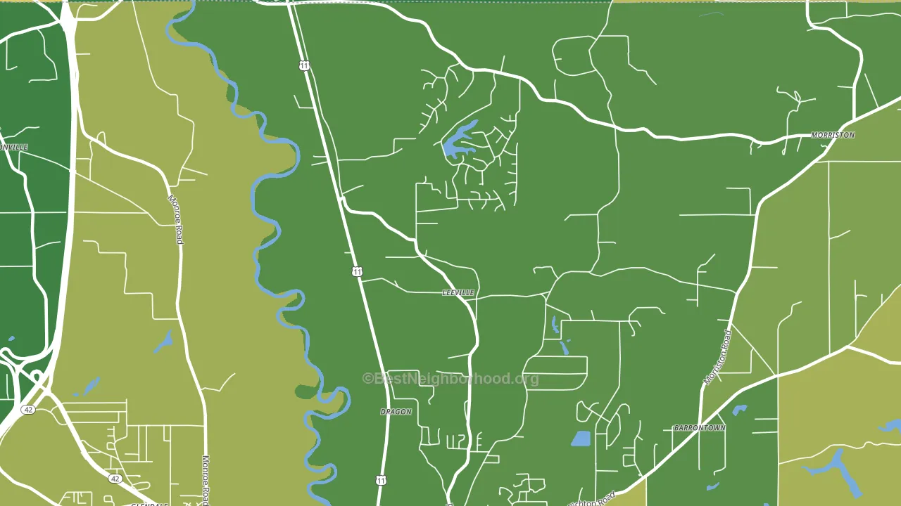 Glendale, MS block-group voter-turnout map