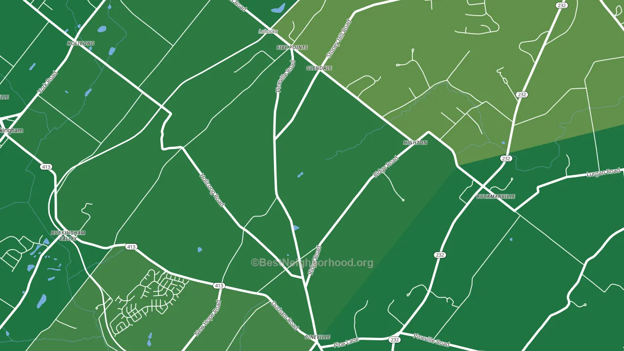 Glendale, PA block-group voter-turnout map