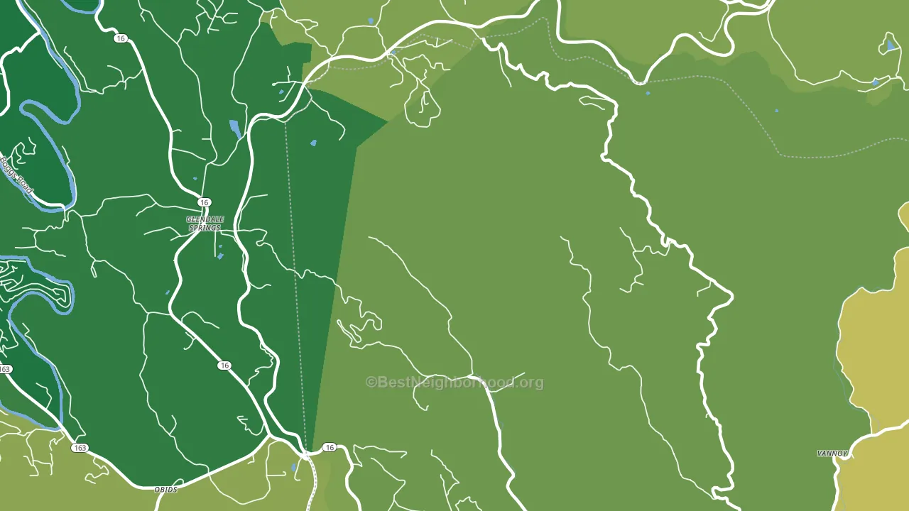 Glendale Springs, NC block-group voter-turnout map