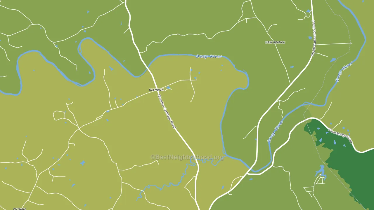 Glendon, NC block-group voter-turnout map