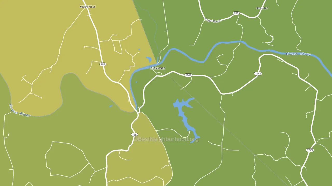 Glenmore, KY block-group voter-turnout map