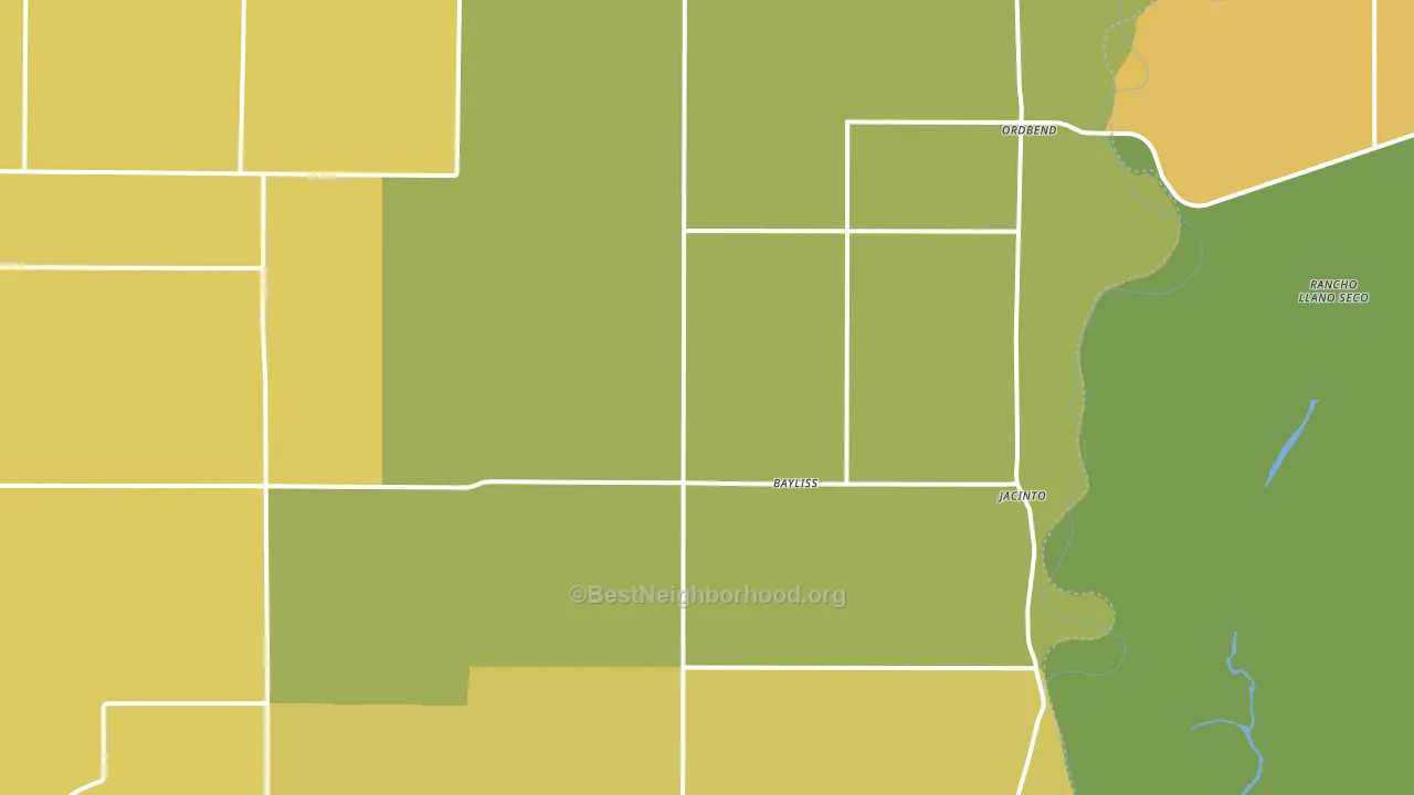 Glenn, CA block-group voter-turnout map