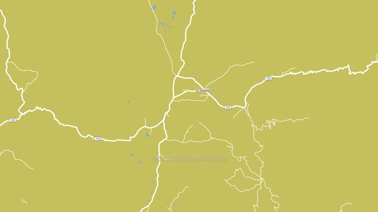 Glennville, CA block-group voter-turnout map