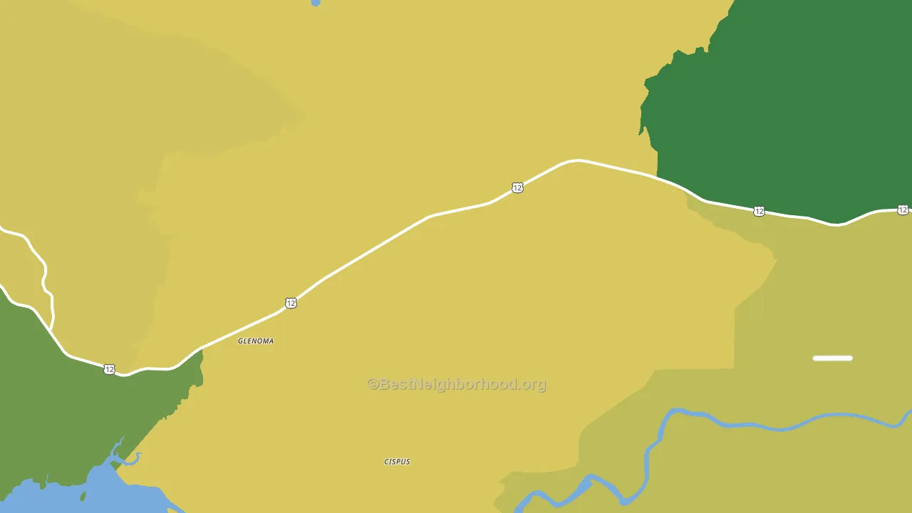 Glenoma, WA block-group voter-turnout map