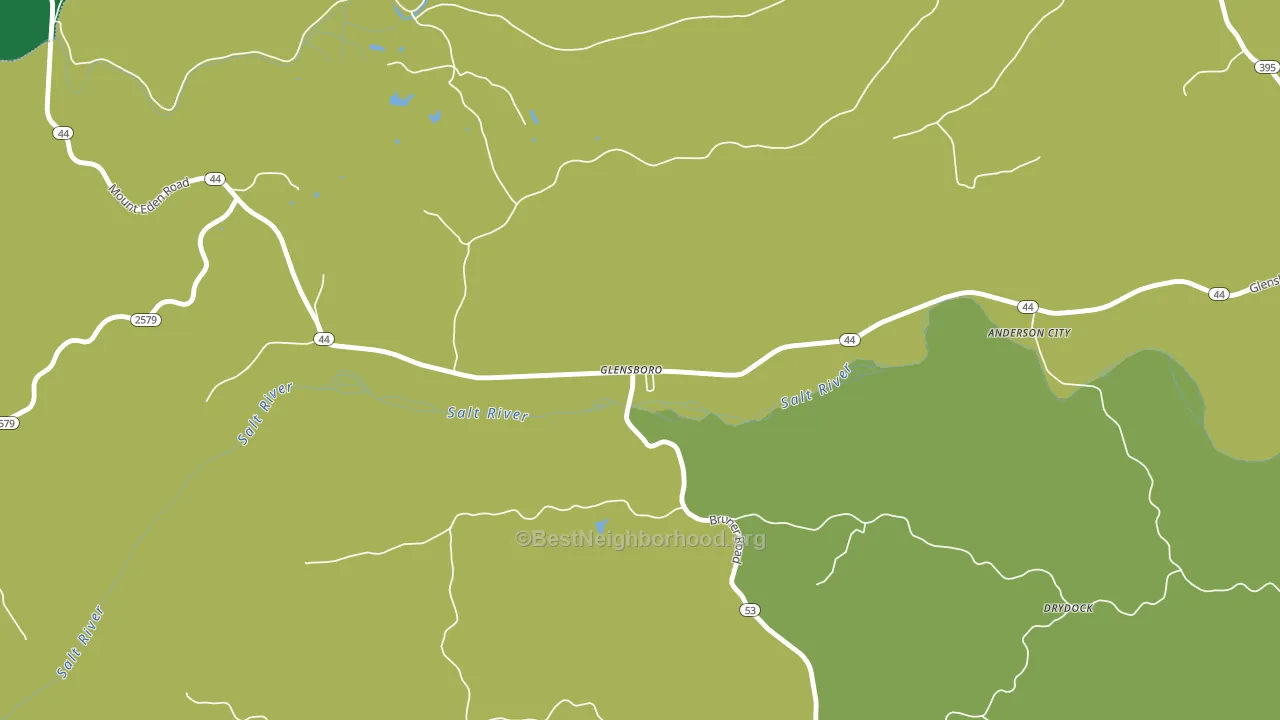 Glensboro, KY block-group voter-turnout map