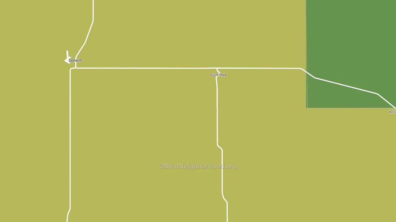 Glentana, MT block-group voter-turnout map