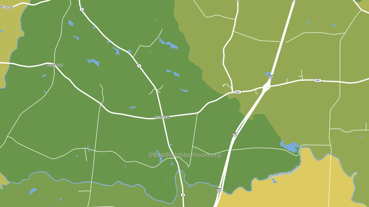 Glenview, NC block-group voter-turnout map
