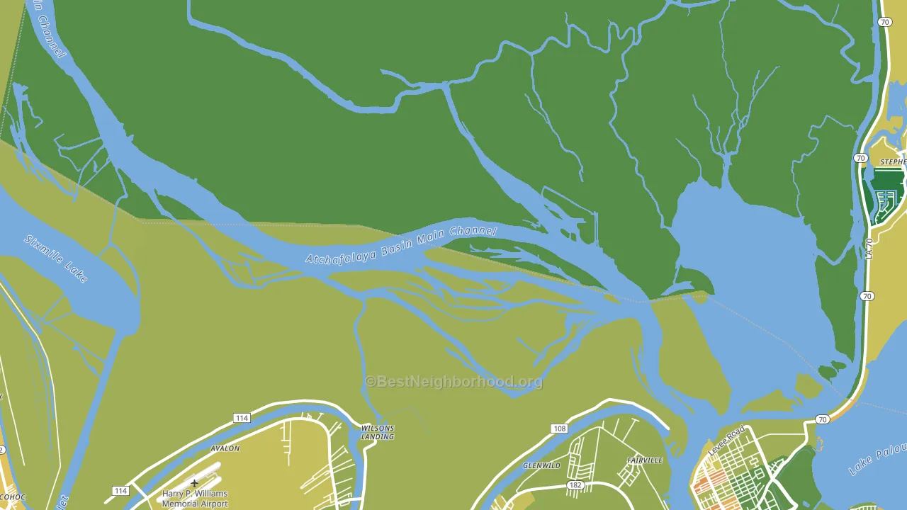 Glenwild, LA block-group voter-turnout map