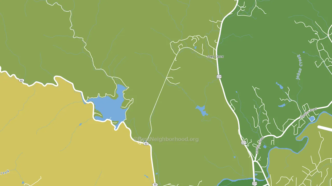 Glenwood, NC block-group voter-turnout map