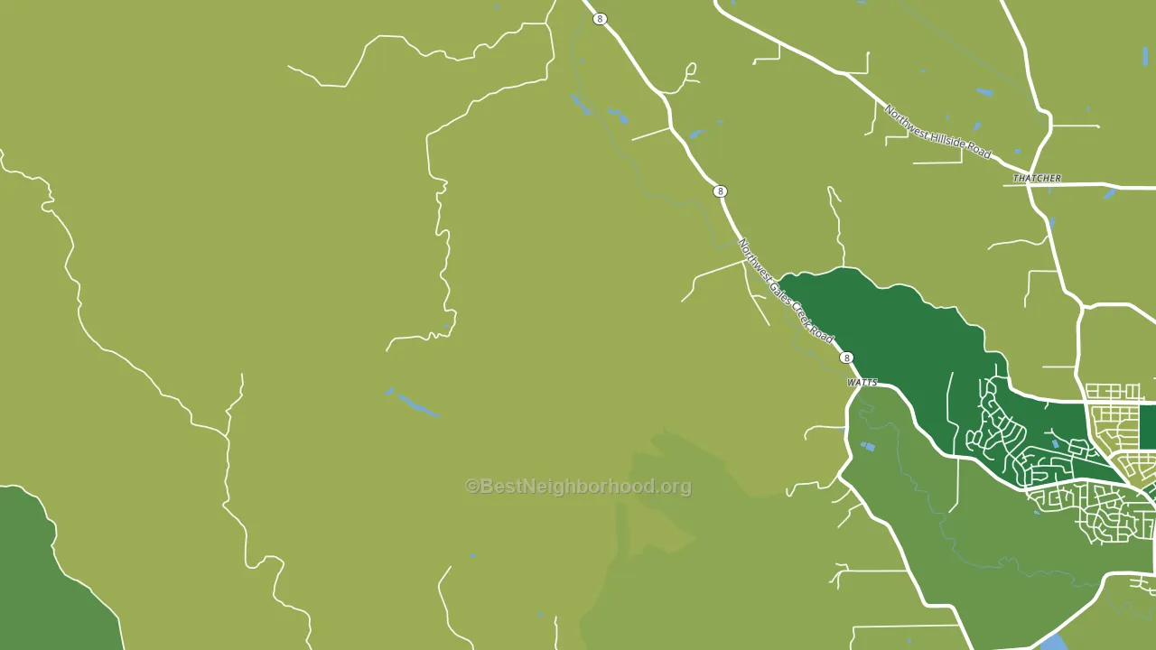 Glenwood, OR block-group voter-turnout map